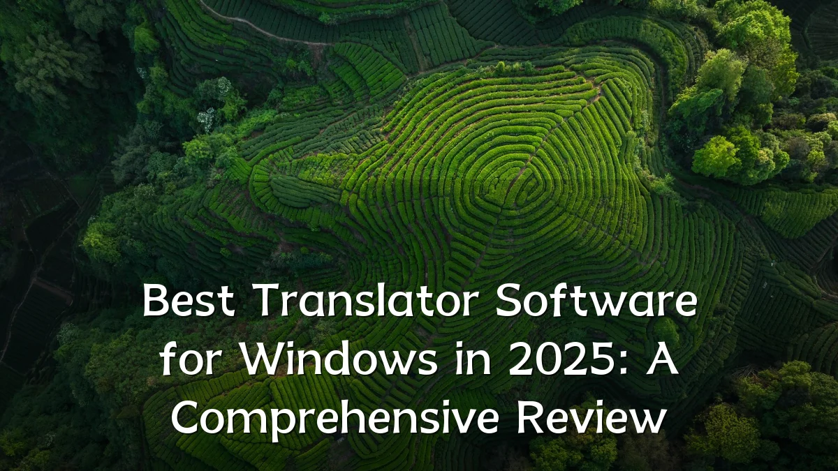 Best Translator Software for Windows in 2025: A Comprehensive Review