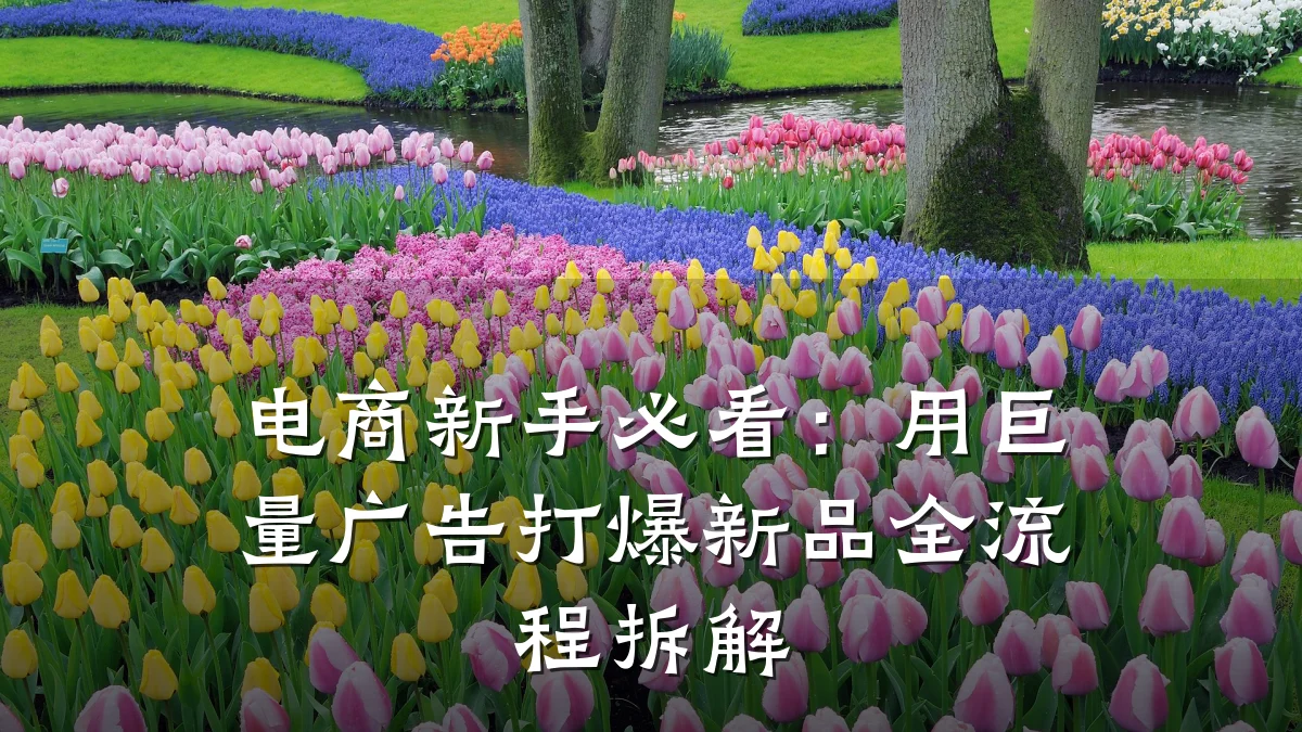 电商新手必看：用巨量广告打爆新品全流程拆解