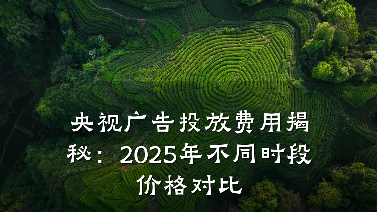 央视广告投放费用揭秘:2025年不同时段价格对比