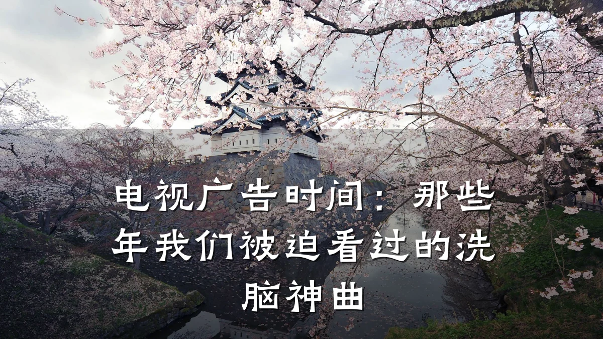 电视广告时间:那些年我们被迫看过的洗脑神曲