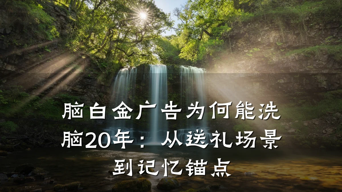 脑白金广告为何能洗脑20年:从送礼场景到记忆锚点