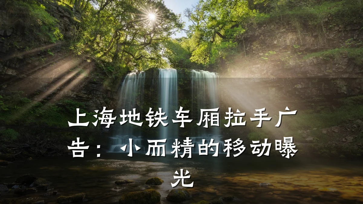 上海地铁车厢拉手广告:小而精的移动曝光