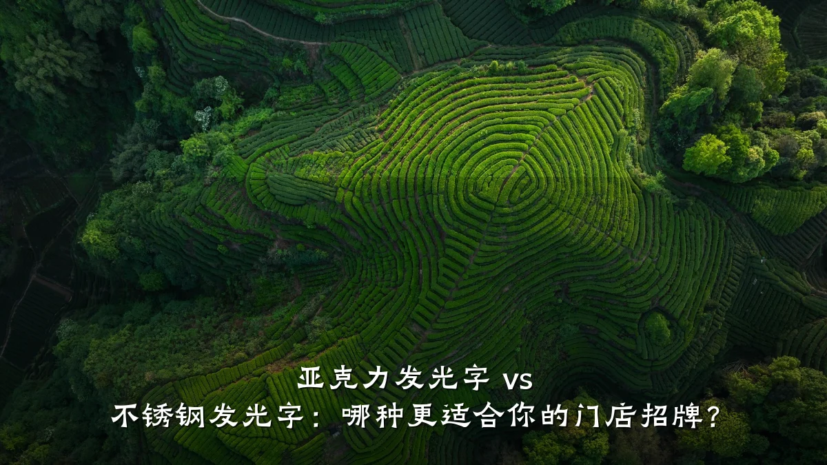 亚克力发光字 vs 不锈钢发光字:哪种更适合你的门店招牌?