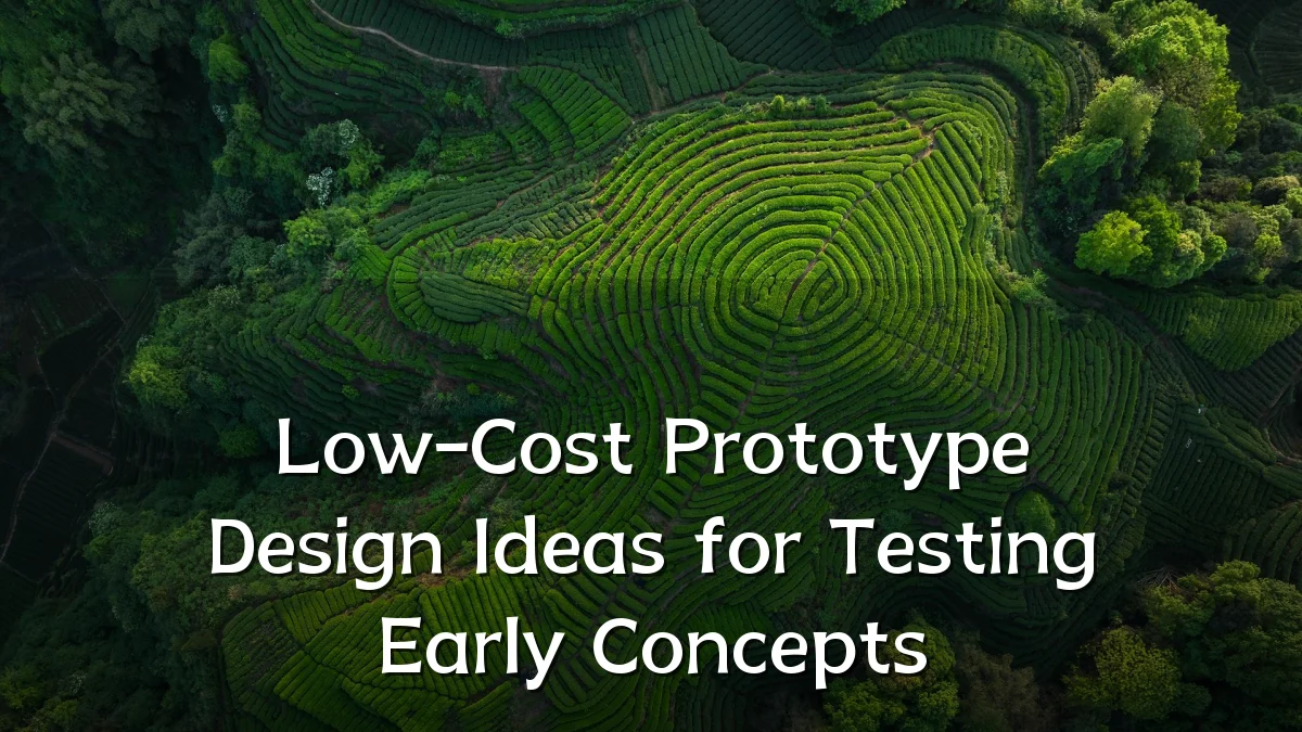 Low-Cost Prototype Design Ideas for Testing Early Concepts