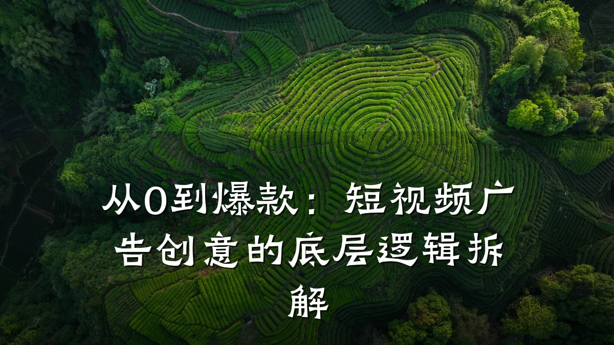 从0到爆款：短视频广告创意的底层逻辑拆解