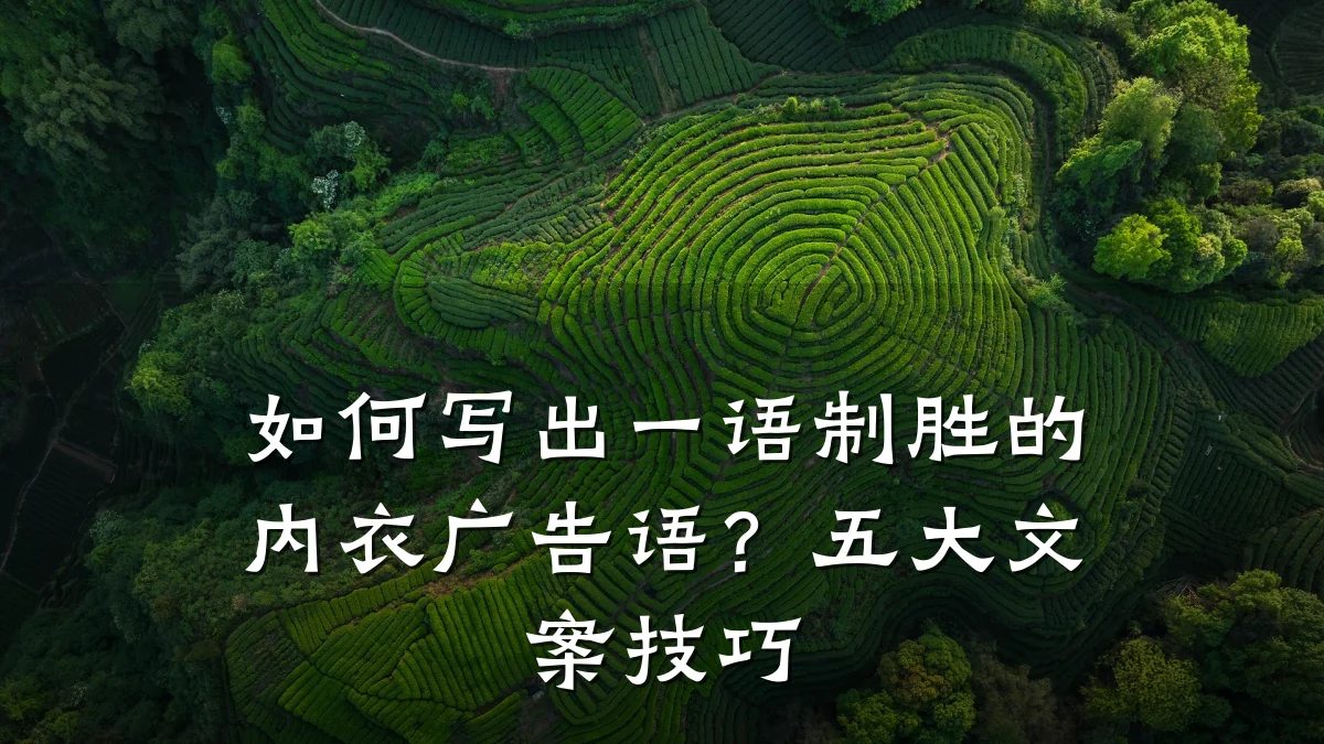 如何写出一语制胜的内衣广告语？五大文案技巧